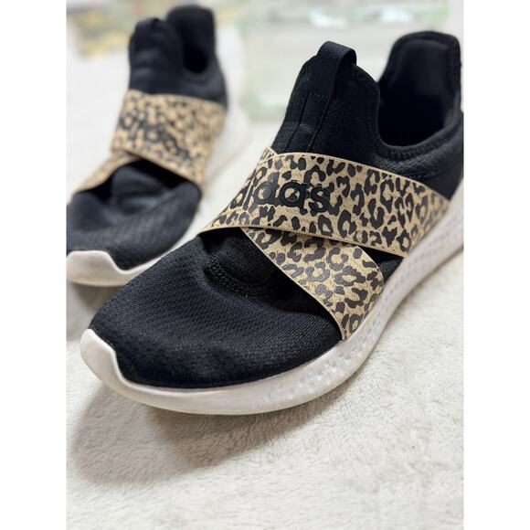adidas Shoes - Adidas Puremotion Adapt Running Shoes Black Leopard Strap Women Size 10 Sneaker